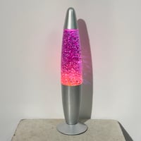 Purple Glitter Lamp