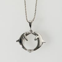 Twin Dolphin Necklace