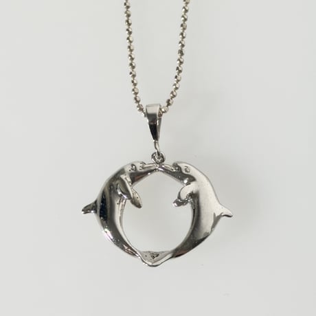 Twin Dolphin Necklace