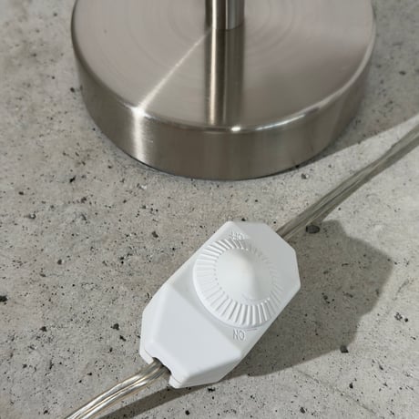 White Dome Glass Lamp