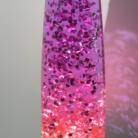 Purple Glitter Lamp