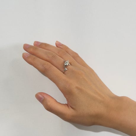 Spiral Dolphin Ring