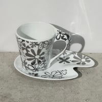 Silver Flower Cup Saucer