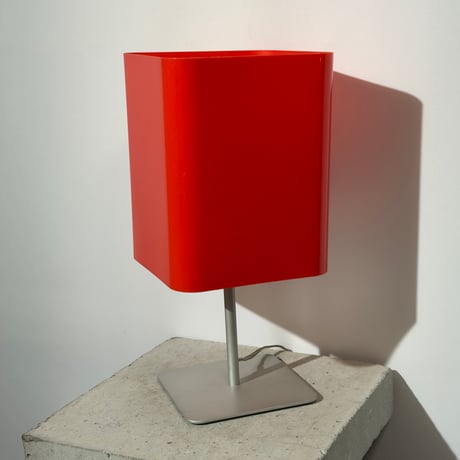 Red Cube Stand Lamp