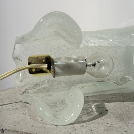 Glass Dog Lamp