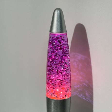 Purple Glitter Lamp