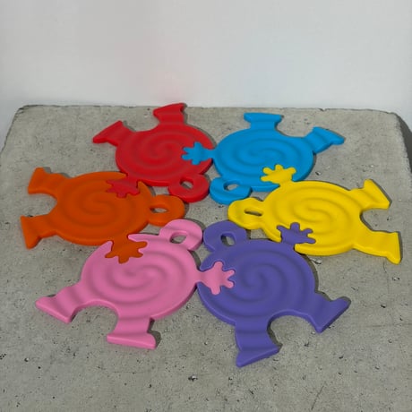 Colorful Rubber Coaster