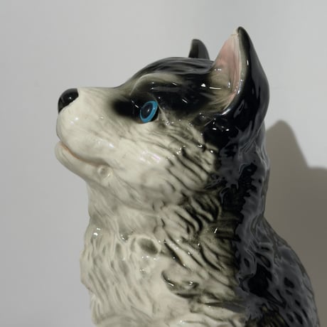 Ceramic Husky Figurine