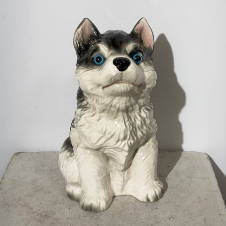 Ceramic Husky Figurine