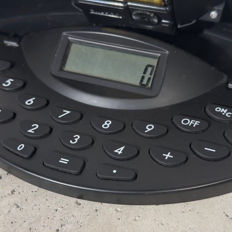 Calculator Desk Clock