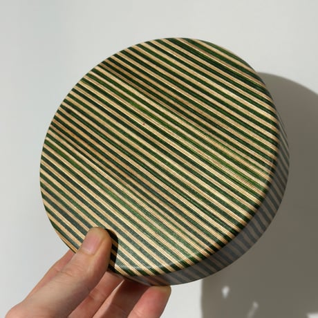 Striped Wooden Tray