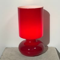 Red Glass Lamp