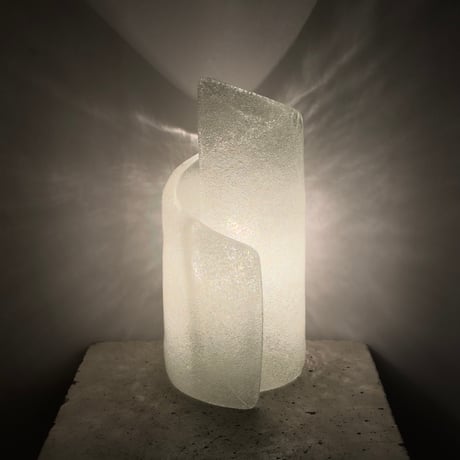 Twisted Glass Lamp