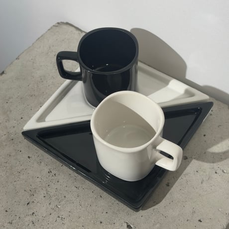 Monochrome Cup and Saucer
