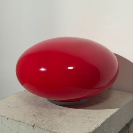 Red Oval Glass Lamp