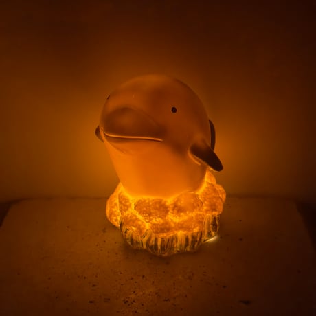 Ceramic Dolphin Lamp