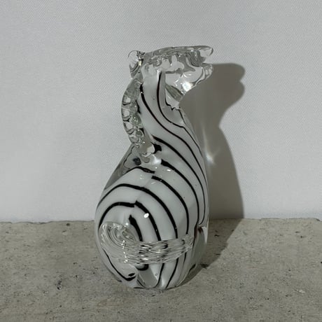 Glass Zebra Sculpture