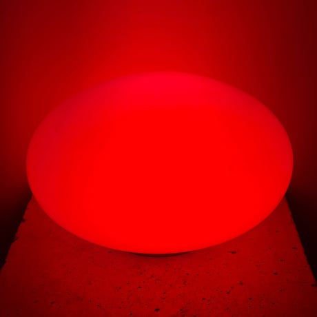 Red Oval Glass Lamp