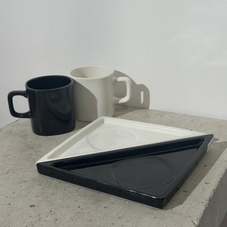 Monochrome Cup and Saucer