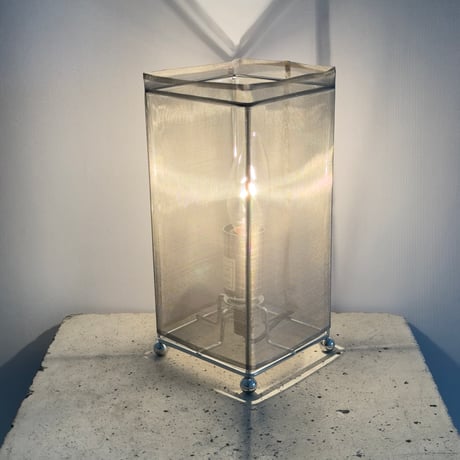 Silver Cylinder Lamp