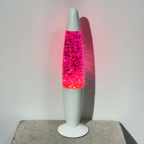 Pink Glitter Lamp