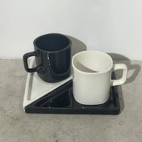 Monochrome Cup and Saucer