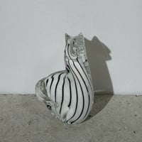 Glass Zebra Sculpture