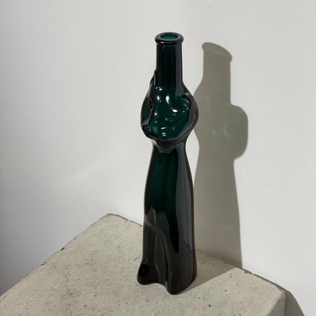 Green Cat Vase
