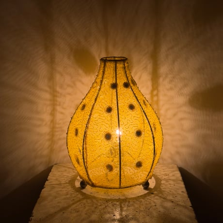 Yellow Lace Lamp