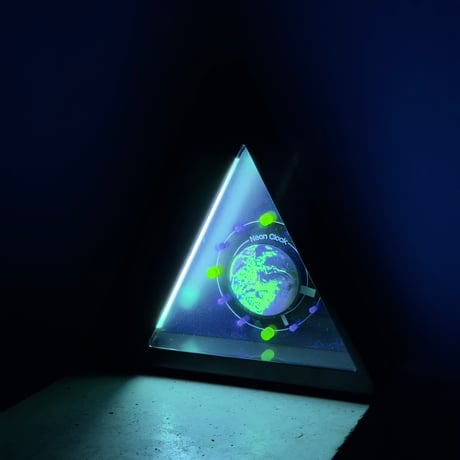 Neon Earth Clock