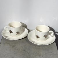 Metallic Star Cup and Saucer