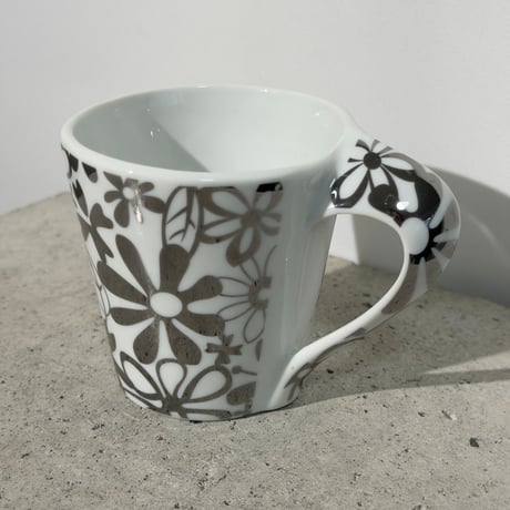 Silver Flower Cup Saucer