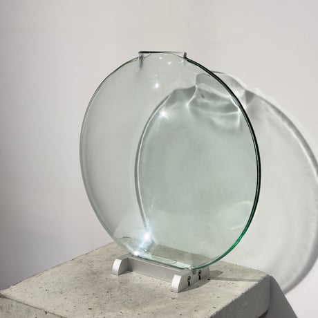 Glass Disc Vase