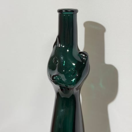 Green Cat Vase