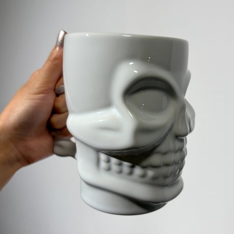 White Skull Mug