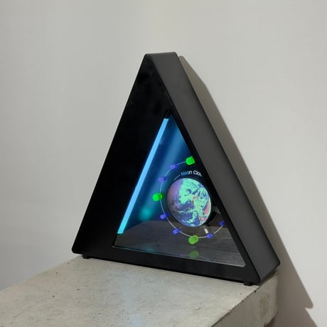 Neon Earth Clock