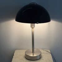 Black Dome Glass Lamp