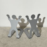 Silver Man Bookends