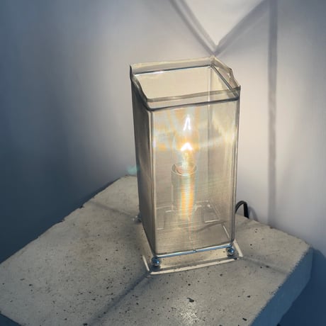 Silver Cylinder Lamp