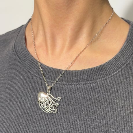 Jellyfish Silver Necklace