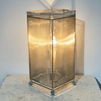 Silver Cylinder Lamp