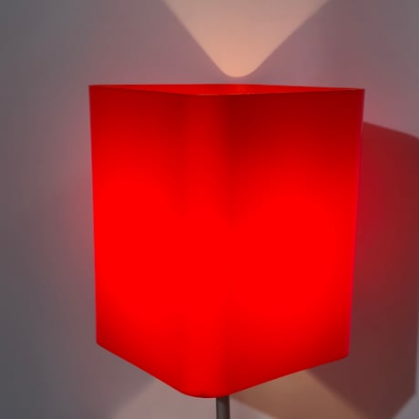 Red Cube Stand Lamp