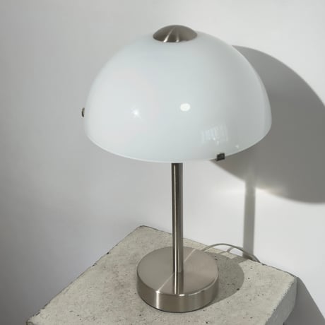 White Dome Glass Lamp