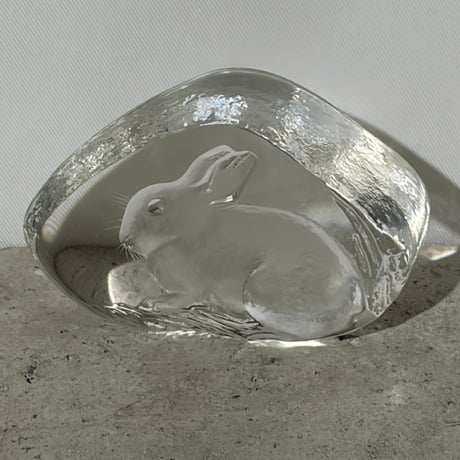 Rabbit Glass Weight
