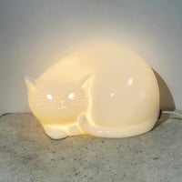 Ceramic Cat Lamp