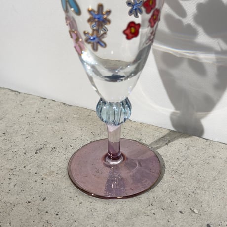Handpaint Flower Glass