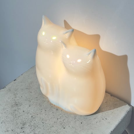 Twin Cat Lamp