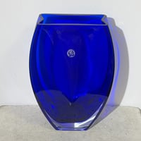 Square Blue Vase