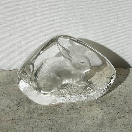 Rabbit Glass Weight