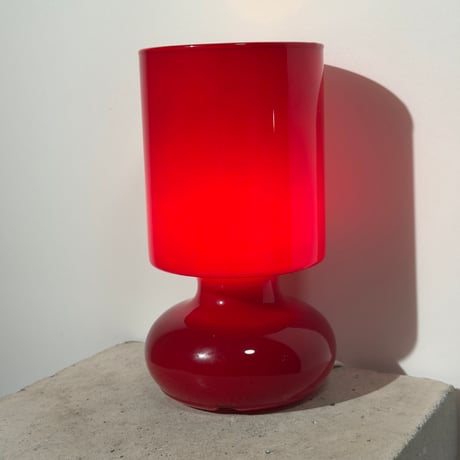 Red Glass Lamp